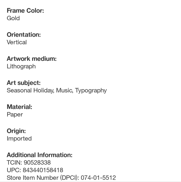 Last day! Studio Mcgee 12 days of Christmas Art Framed Threshold 16x20 2024 - Picture 7 of 7